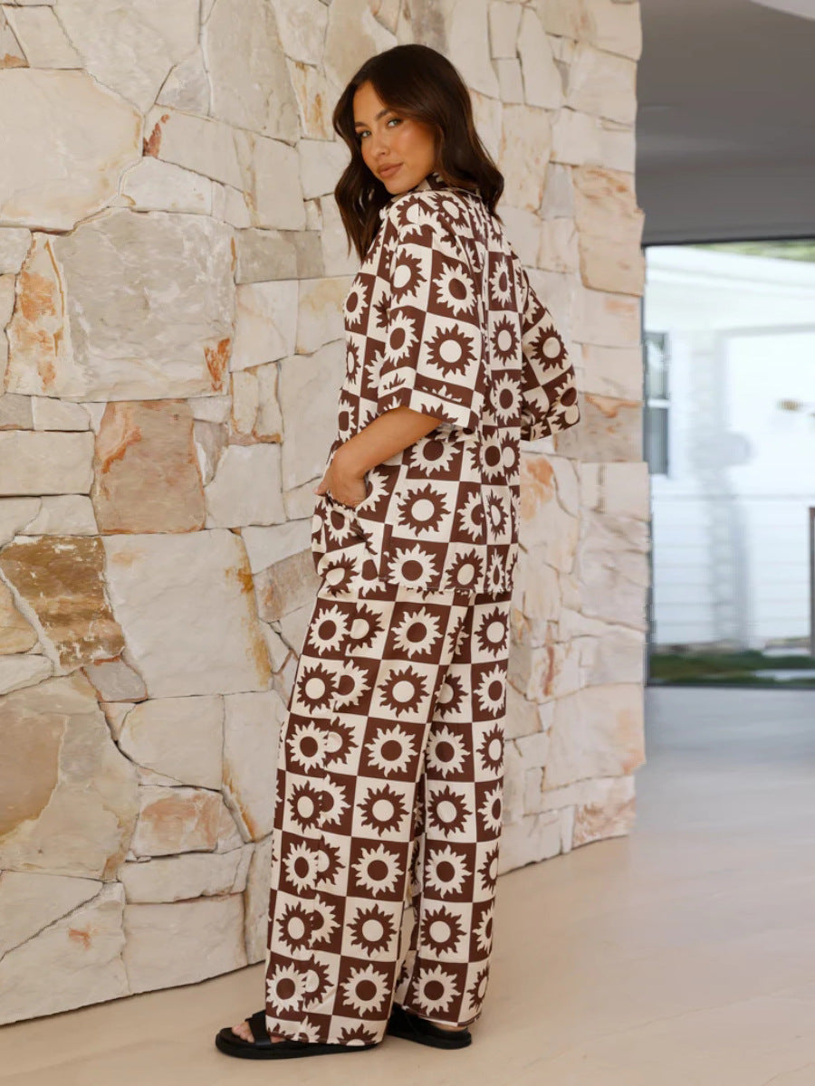 Damen Co-Ord Set 2-teilig Bedruckt