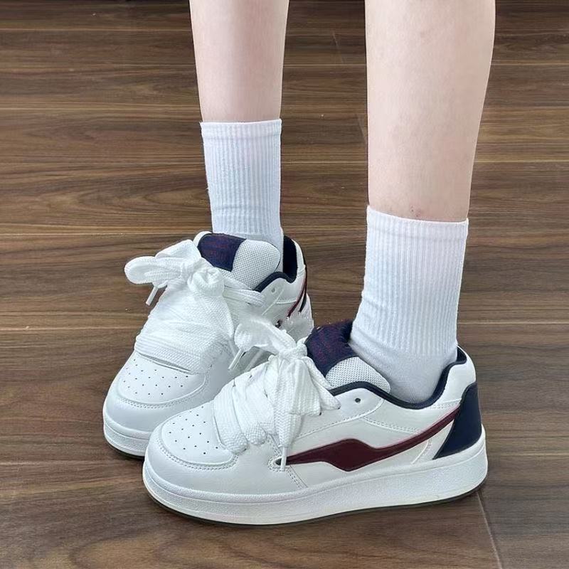 Damen Sneaker Sportlich Rutschfest Gummisohle Schwarz - Norvielle