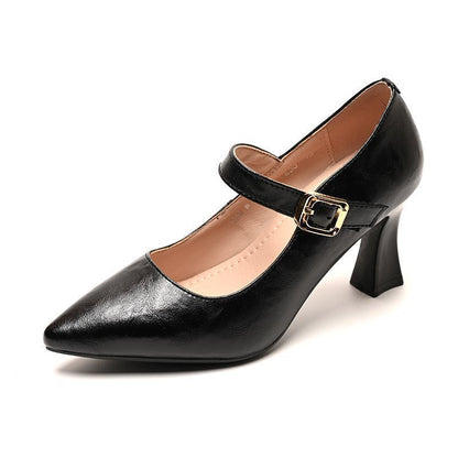 Damen Pumps Slingback Hochhackig Leder