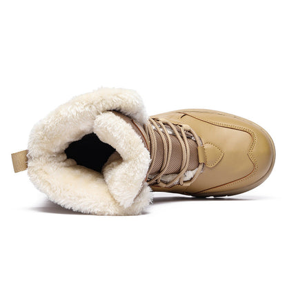 Damen Wanderstiefel Warm Rutschfeste Winterstiefel