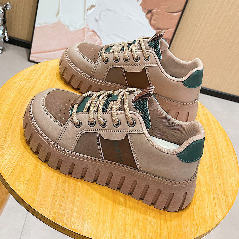 Damen Sneaker Atmungsaktiv Hoch Hacken