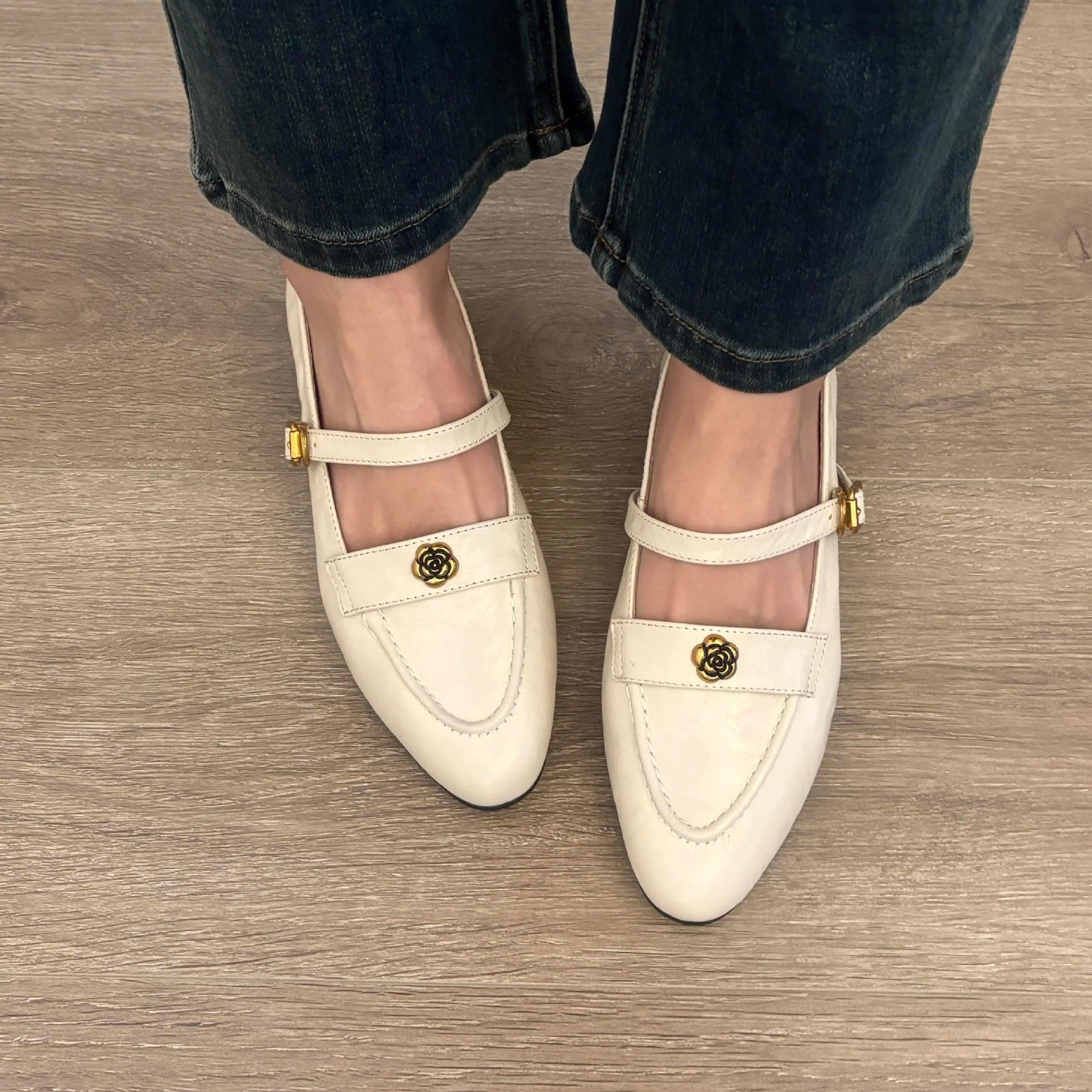 Damen Mary Jane Schuhe Elegant Schnalle