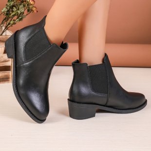 Damen Chelsea Stiefeletten Elastisch Vegan