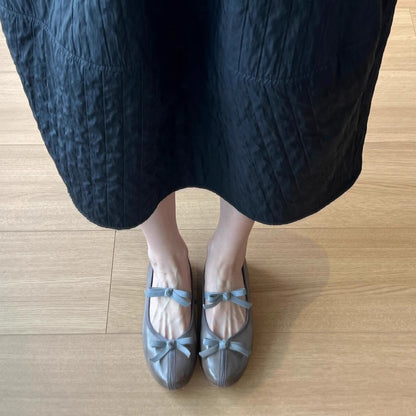 Damen Ballerinas Schleifen Design Bequem Elegant