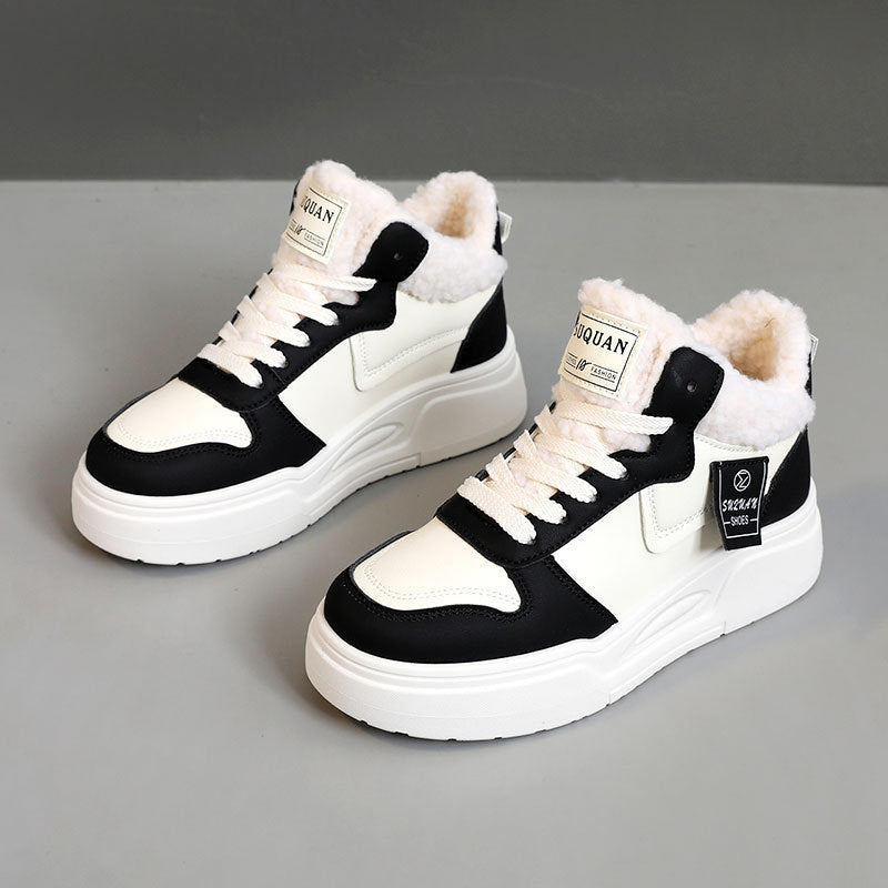 Damen High- Sneaker Sportlich Weiches Innenfutter