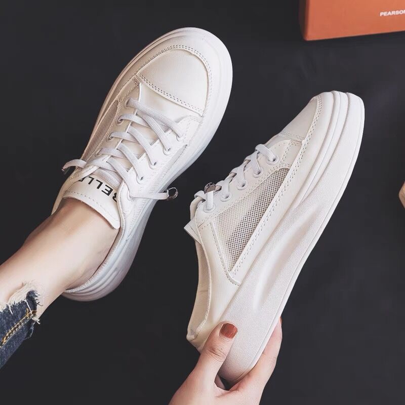 Damen Sneaker Slip-On atmungsaktives Netz Weichlaufsoler
