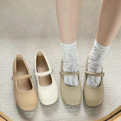 Damen Mary Jane Schuhe Verstellbar Elegant