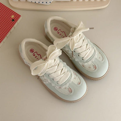 Damen Sneaker Spitze Floral
