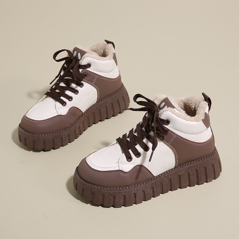 Damen High- Sneaker Weich Rutschfest