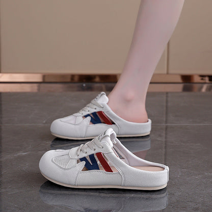 Damen Sneaker Atmungsaktives Obermaterial Offener Fersenbereich