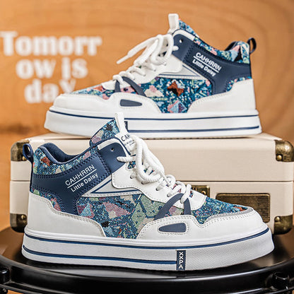 Damen High- Sneaker Atmungsaktives Material Dämpfung