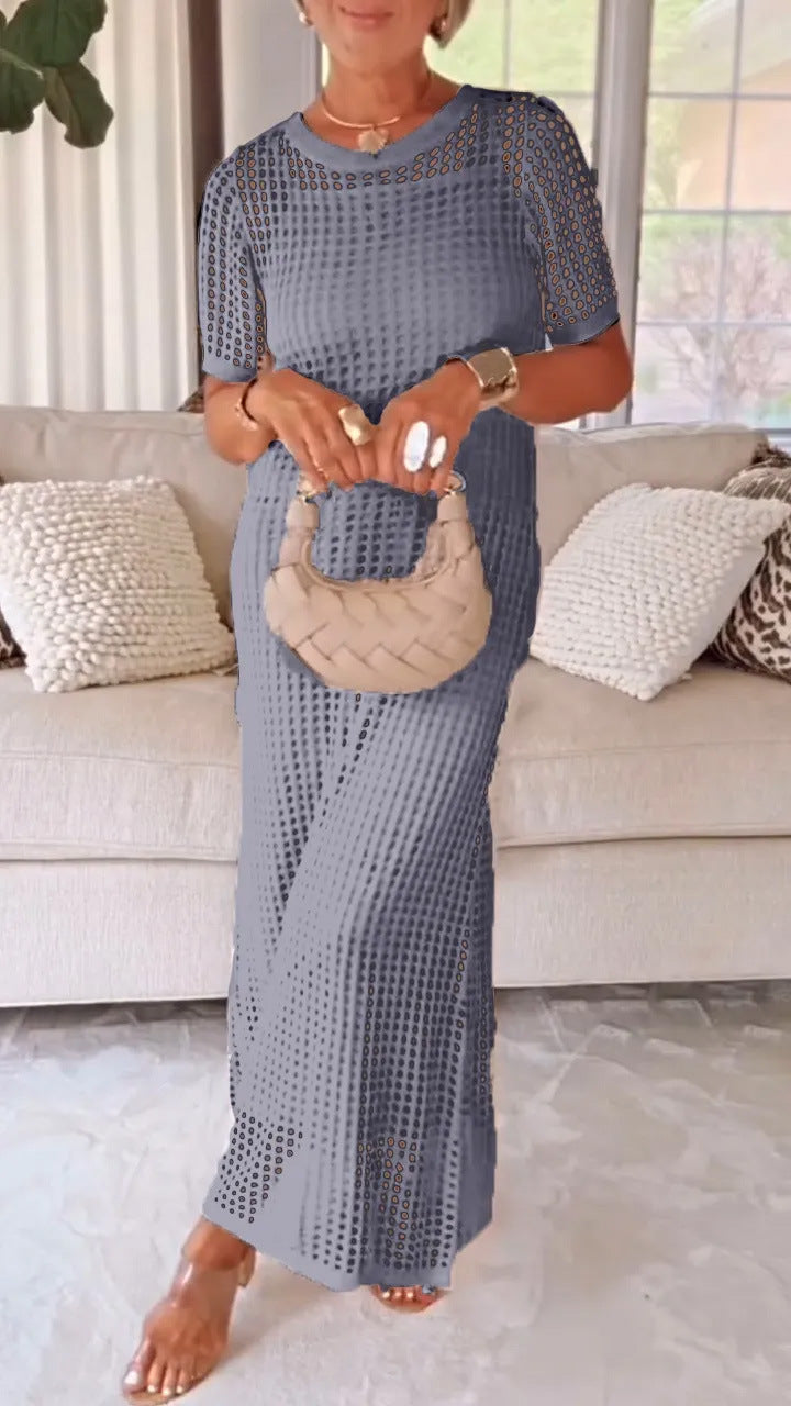 Damen Maxi-Kleid aus Mesh für den Sommer Elegant