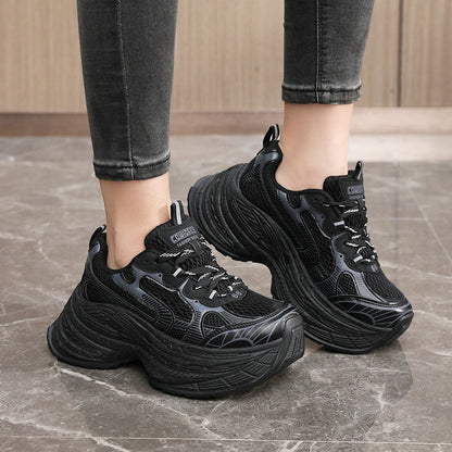 Damen Chunky Sneaker Bequem Modisch