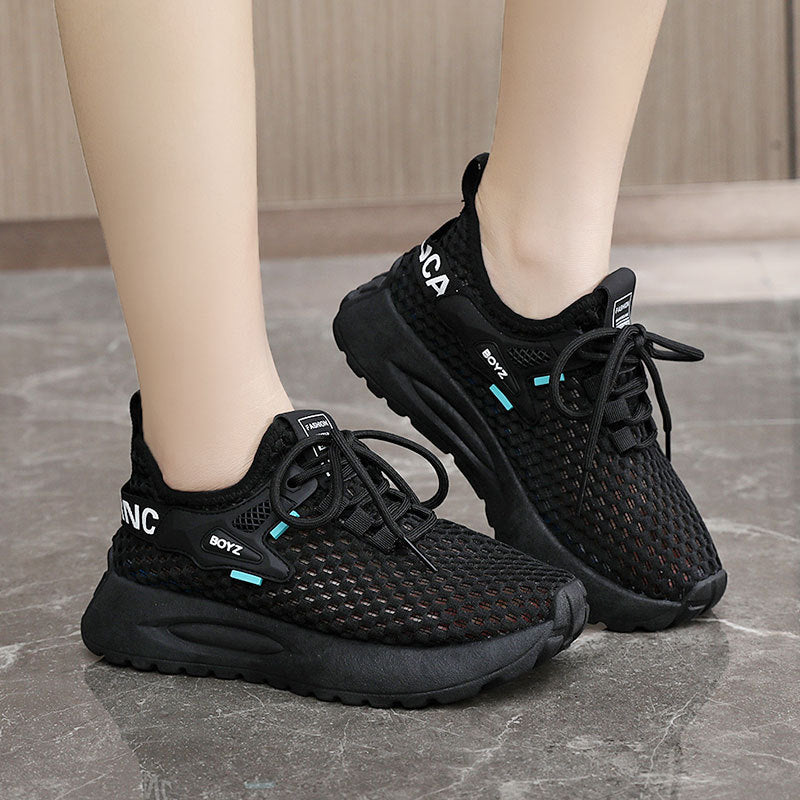 Damen Sneaker Atmungsaktives Mesh Stoßdämpfend Elastisch