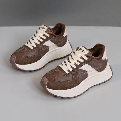 Damen High- Sneaker Warmfleece