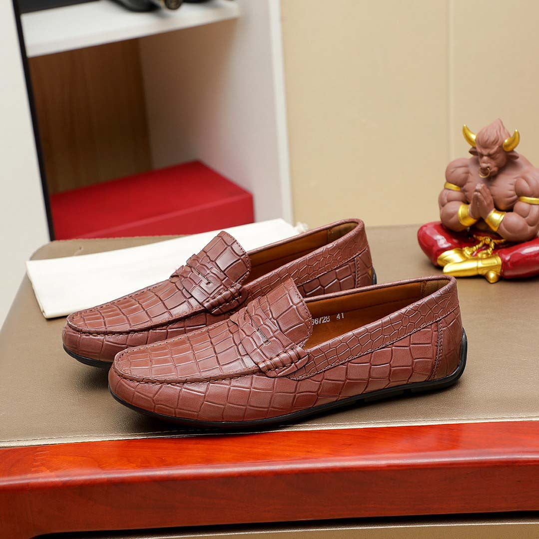 Herren Mokassin aus Krokodilleder Elegantes Design
