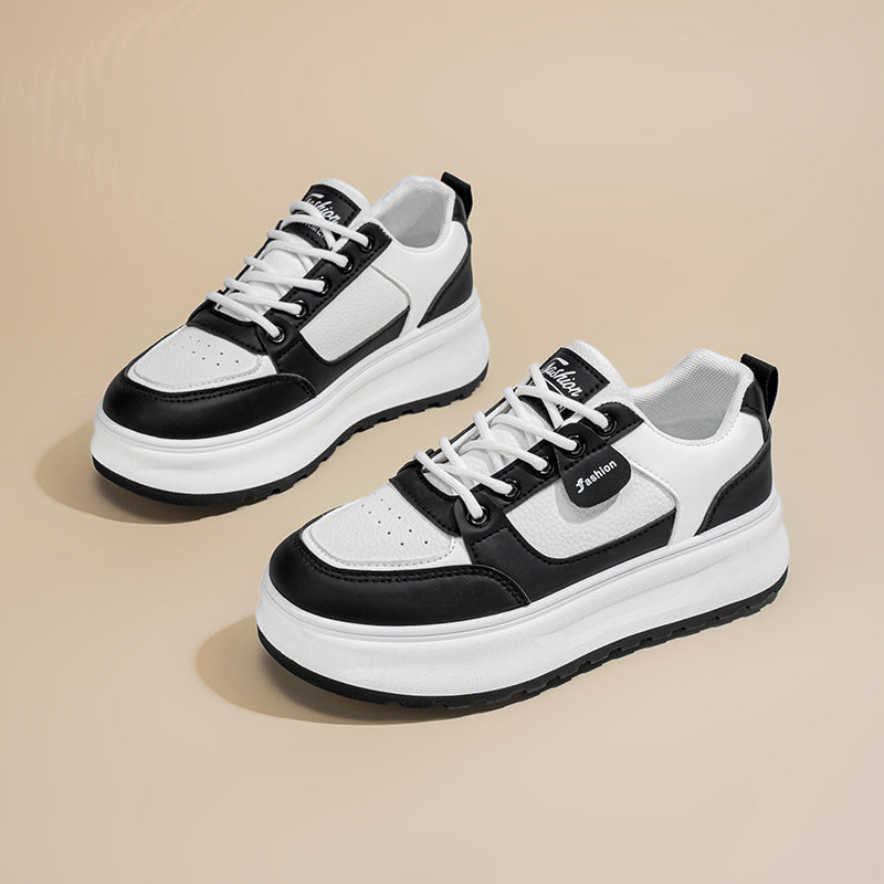 Damen Plattform Sneaker Sportlich Bequem
