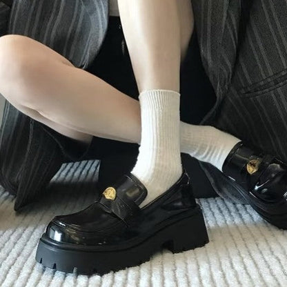 Damen Loafers Chunky Rutschfest