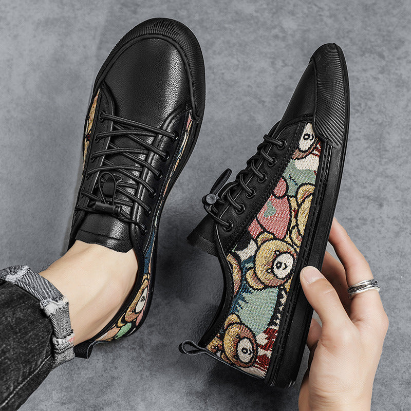 Damen Sneaker Bärenmotiv Rutschfest