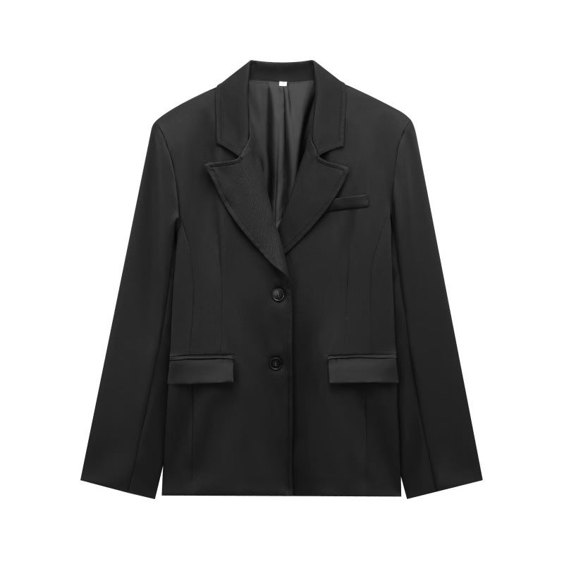 Damen Wintermantel Lang Modern Schwarzer Mantel - Norvielle