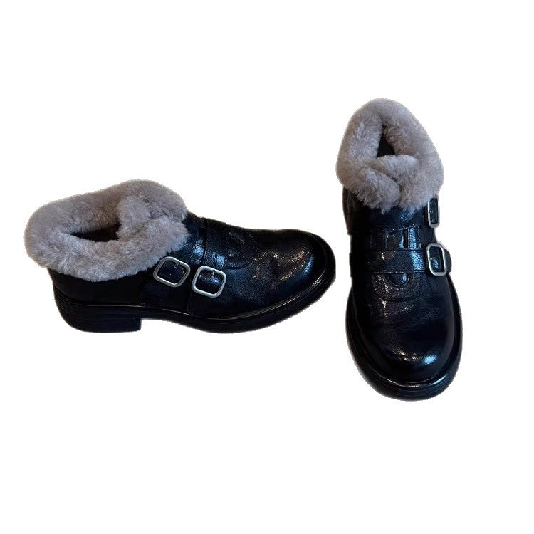 Damen Stiefeletten Gefüttert Schnürsenkel
