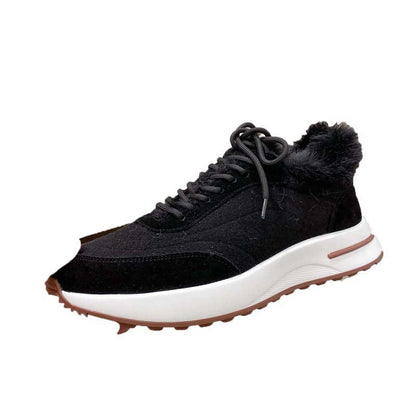Damen Sneaker Fellkragen