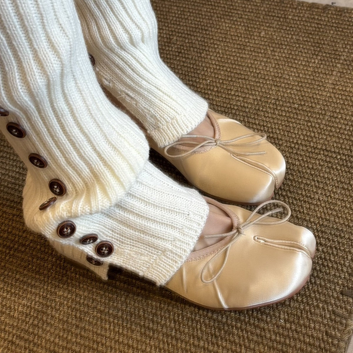 Damen Ballerinas aus Satin Weich Modern
