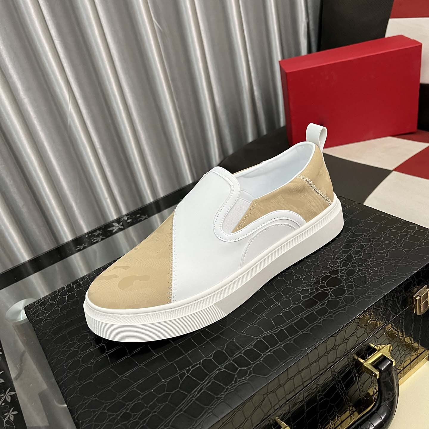 Damen Slip-On Sneaker Camouflage Elegant - Norvielle