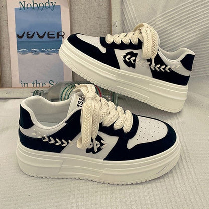 Damen Chunky Sneaker Plattform Schuhe Mode
