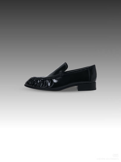 Damen Loafers Elegante Rüschenschuhe