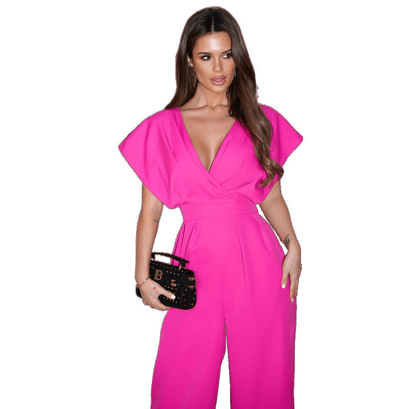 Damen Jumpsuit Weitbeinig Abendgarderobe