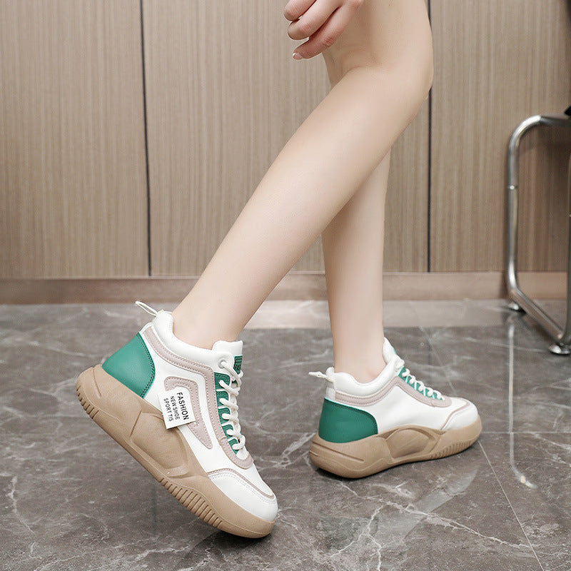 Damen High- Sneaker Atmungsaktives Material