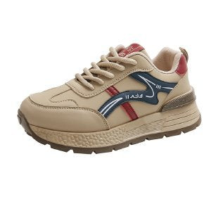 Damen Laufschuhe Dicksohlige Sneaker Mit Fußbett Technologie