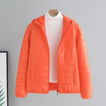 Damen Steppjacke Mit Kapuze Modern