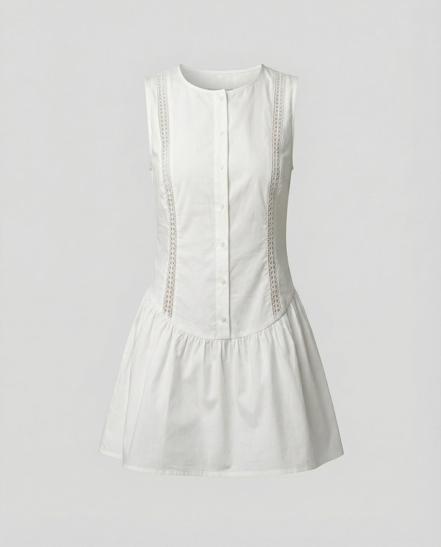es Damen Sommerkleid Ärmellos Cutouts