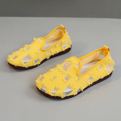 Damen Slip-On Schuhe Atmungsaktives Lochdesign Sommer