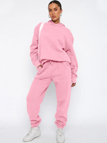Damen Hoodie Oversized Jogger Set Komfort