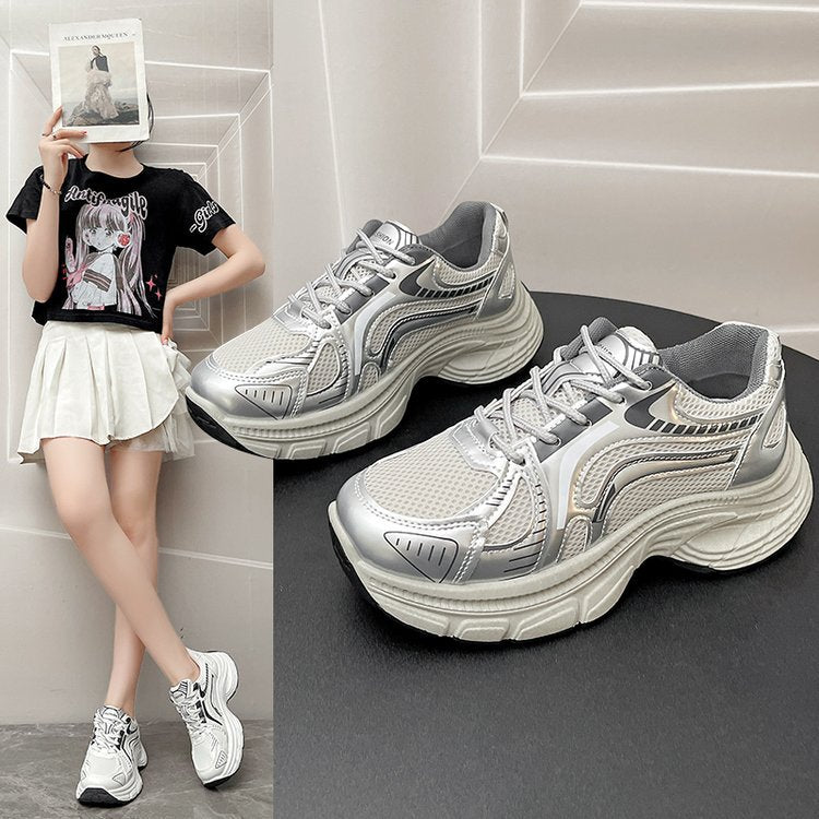 Damen Laufschuhe Sneaker Glänzend Dämpfend