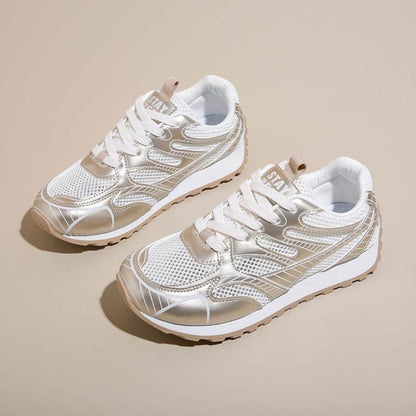 Damen Sneaker Sportlich Elegant Mesh