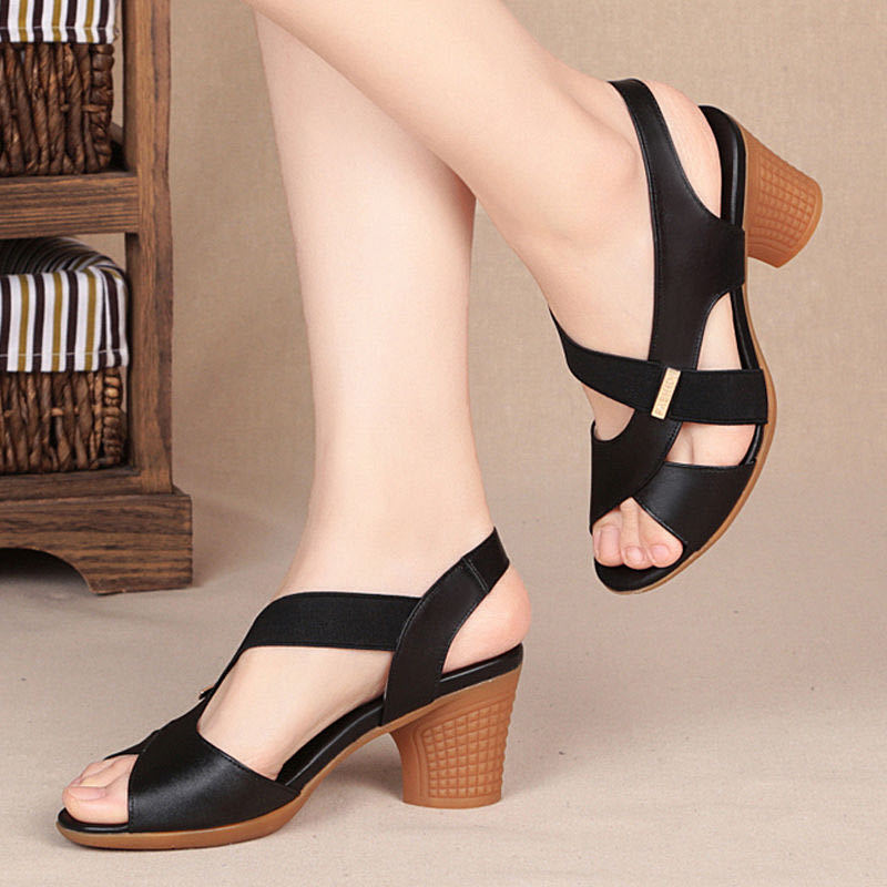 Damen Riemchensandalen Komfortabel Elegant Hochzeitsschuhe