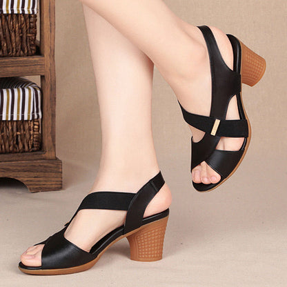 Damen Riemchensandalen Komfortabel Elegant Hochzeitsschuhe