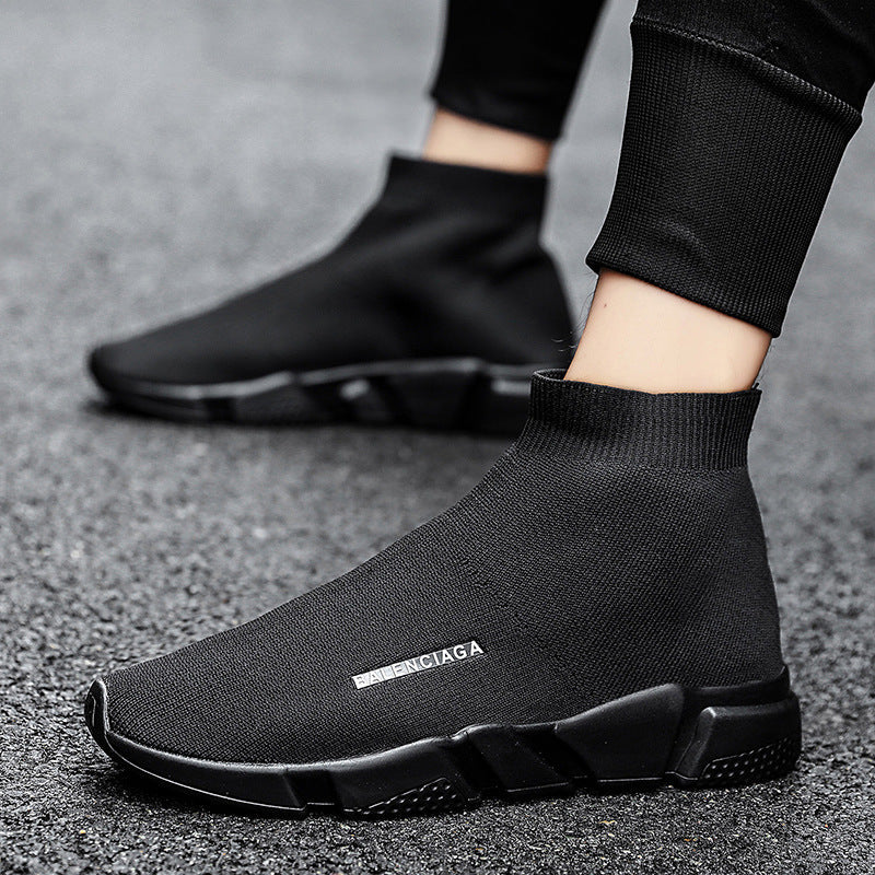 Damen Slip-On Sneaker Hoch Strick Bequem