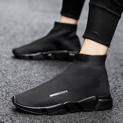 Damen Slip-On Sneaker Hoch Strick Bequem