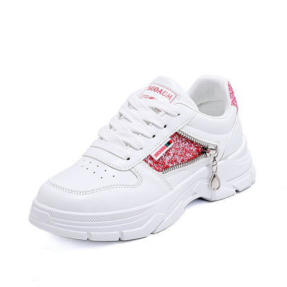 Damen Chunky Sneaker Glitzer Rutschfest
