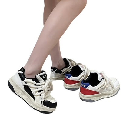Damen Sneaker Dicksohlige SportSchuhe Modern