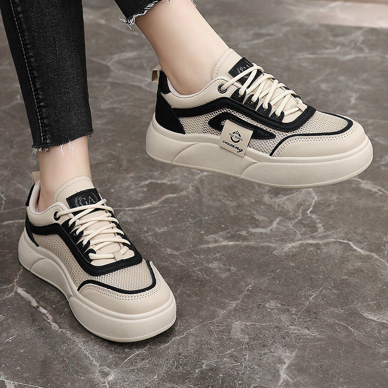 Damen Sneaker Sportlich Atmungsaktives Mesh Elastisch