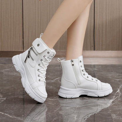 Damen Hochsneaker Mit Reißverschluss Komfortabel