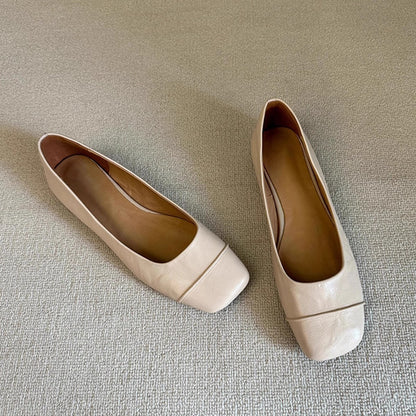 Damen Ballerinas Elegante Rutschfeste Sohle Schwarz - Norvielle