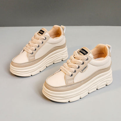 Damen Plateau Sneaker Ergonomisch Bequem
