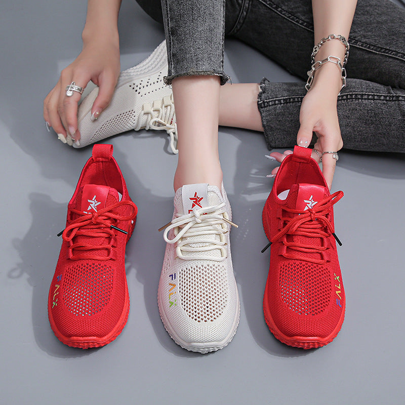 Damen Sneaker Leichtes Mesh Atmungsaktive Laufschuhe
